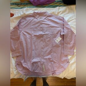Lucky Brand Light Pink Striped Dress Shirt